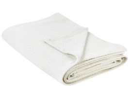 Bedspread RAGALA Cotton 200 x 220 cm Light Beige