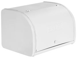 Metal Bread Box White CAROUBE