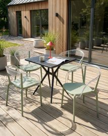 PENTARA Garden Chairs Set of 4 - Light Green