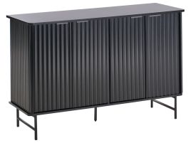 GLASTY 4 Door Sideboard Black