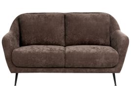 CLIFTONWELL Chenille Fabric 2 Seater Sofa - Dark Brown