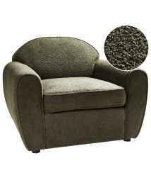 Armchair ELLEDE Boucle Dark Green
