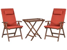 BALSA Garden Bistro Set - Red