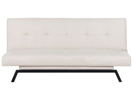 2 Seater Sofabed - LAME Fabric Off White