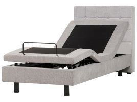 DEKU Adjustable Bed Fabric 90 x 200 cm (EU Single) Light Grey