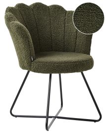 Armchair LOVELOCK Boucle Dark Green