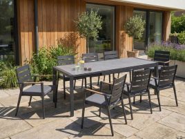 DEQEXI Garden Dining Table - Grey