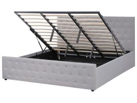 AEIMNS Ottoman Bed Fabric 180 x 200 cm (EU Super King) Light Grey