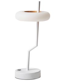 Wireless LED Table Lamp ALVIELA With Dimmer Metal White