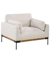 Armchair SKAVEN Fabric Light Beige