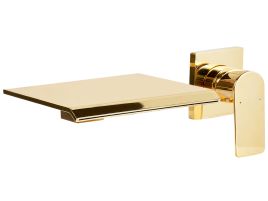 BALCOMBE Wall Mounted Basin Mixer Tap Brass - Gold