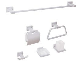 WINSDEN 6-Piece Bathroom Hardware Set - Silver