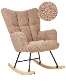 Rocking Chair OULU Boucle Sand Beige
