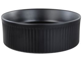 Ceramic Countertop Basin Diameter 370 mm Black GELDO