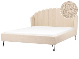 AMLI Bedframe Boucle 180 x 200cm EU Super Kingsize Bed Beige