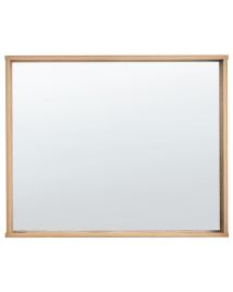 Wall Mirror ROSELL 80 cm 65 cm Engineered Wood Light Brown