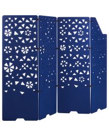 Acoustic 4 Panel Room Divider 180 x 240 Navy Blue STARRY