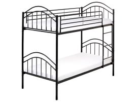 HCARTRES Bunk Bed Metal 90 x 200 cm (EU Single) Black
