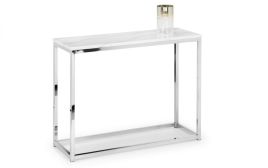 Scala White Marble Console Table