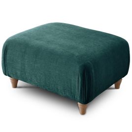 Footstool - RAYONG Fabric - Emerald
