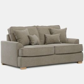 2 Seater Sofa - HERITAGE Fabric - Dark Beige