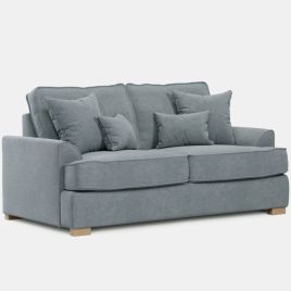 2 Seater Sofa - HERITAGE Fabric - Light Blue