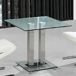 Cotswold Small Square Dining Table - Chrome