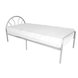 Blaze Braxton Single Size Metal Bed Frame - Silver