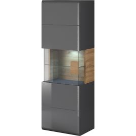 Ohio 07 Wall Hung Cabinet - Grey Gloss