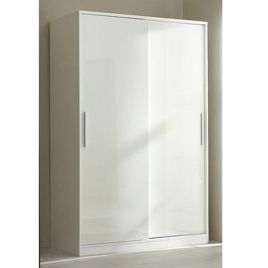 Sliding Wardrobe - TORBAY 2 Door Wardrobe Black 120cm