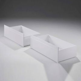 Fiorella Bunk Bed Pair of Drawers - White