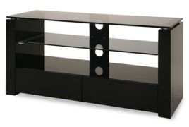 Harley 3-Shelf 2 Drawer TV Stand - Black