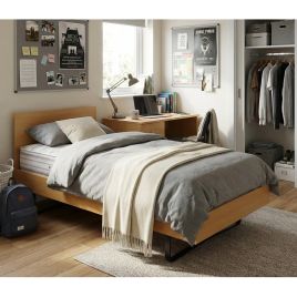 Single Bed - VALENTINA Metal Bed Black 3ft