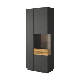 Salamandar 13 Tall Display Cabinet Right Side Wotan Oak - Matera