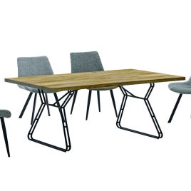 Rinaldo Dining Table - Natural and Black
