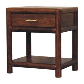 REVO 1 Drawer Bedside Table - Dark Oak