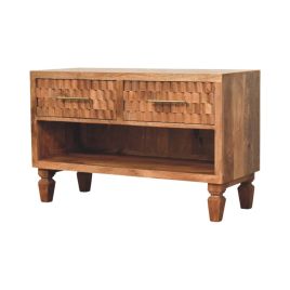 CADIRA Shoe Cabinet Solid Wood Storage Rack - Gold