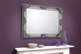 Rococo Pewter Wall Mirror