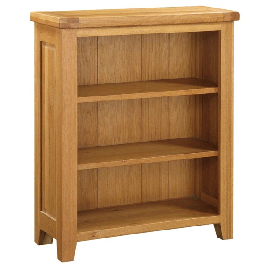 Eden Solid Oak Small Bookcase - Oak Finish