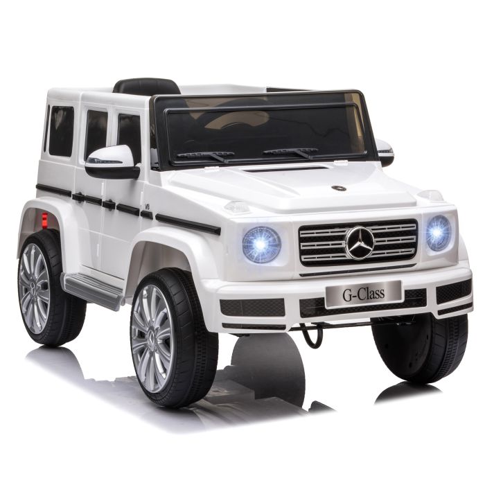 Compatible 12V Battery-powered Kids Electric Ride On Car Mercedes Benz G500 Toy with Parental Remote Control Music Lights MP3 Suspension Wheels