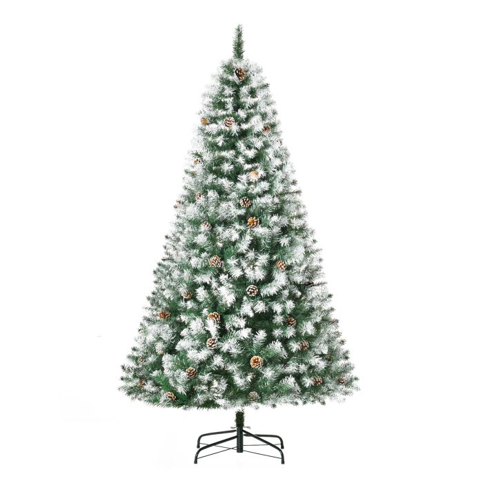 Debbie 6FT Artificial Christmas Tree with Pine Cones, Holiday Home Xmas Decoration Automatic Open - Green