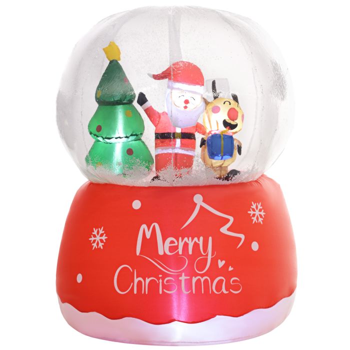 Christmas Gift - 5.5ft Inflatable Snow Globe Christmas Decoration Red 120cm