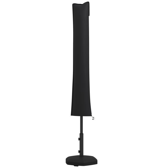 SUNVISTA Parasol Cover, Cantilever Umbrella Cover, Banana Umbrella Cover with Zipper for Outdoor Garden, Patio, Black
