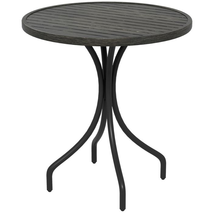 SUNVISTA 66cm Galvanised Steel Garden Table - Grey