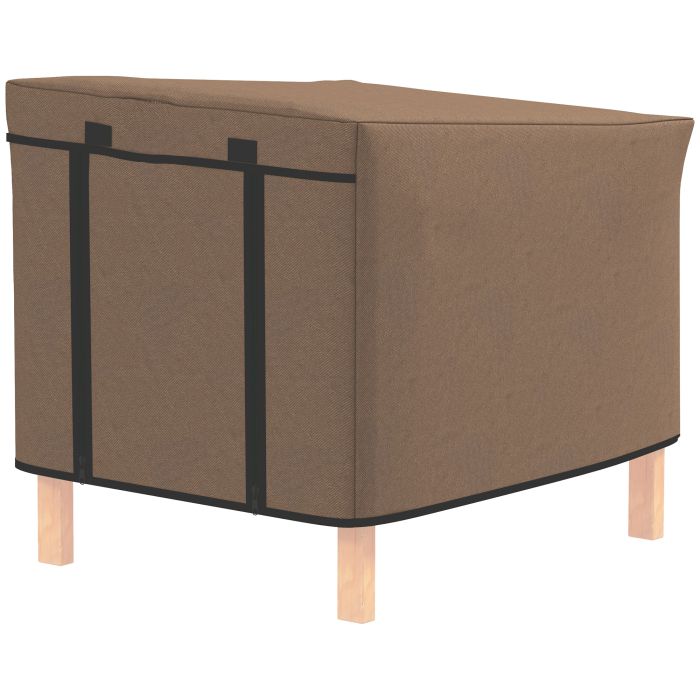 PAWSTER Waterproof Rabbit Hutch Cover for X-D2-0047 and Similar Model Rabbit Hutch, 43 x 52 x 37 cm, Brown