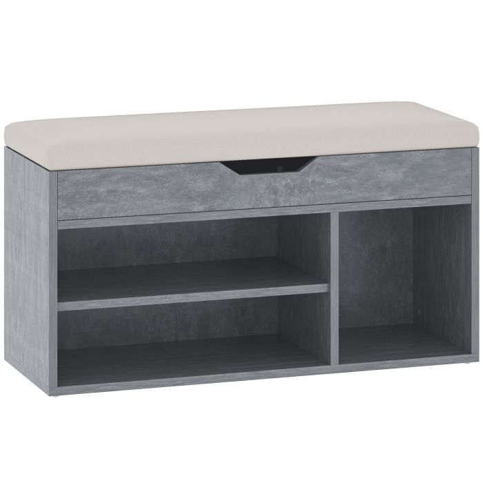 ANWI Medium Shoe Bench Cabinet Grey
