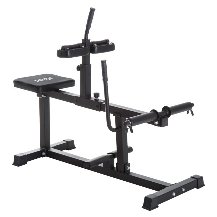 SPORTEDGE Seated Leg Extension Machine Adjustable Leg Raise Curl Plate Loaded