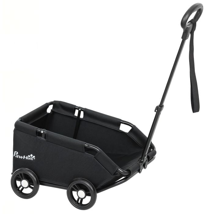 ULVOR Pet Stroller Steel Wagon Cart for Small Dogs and Cats - Black