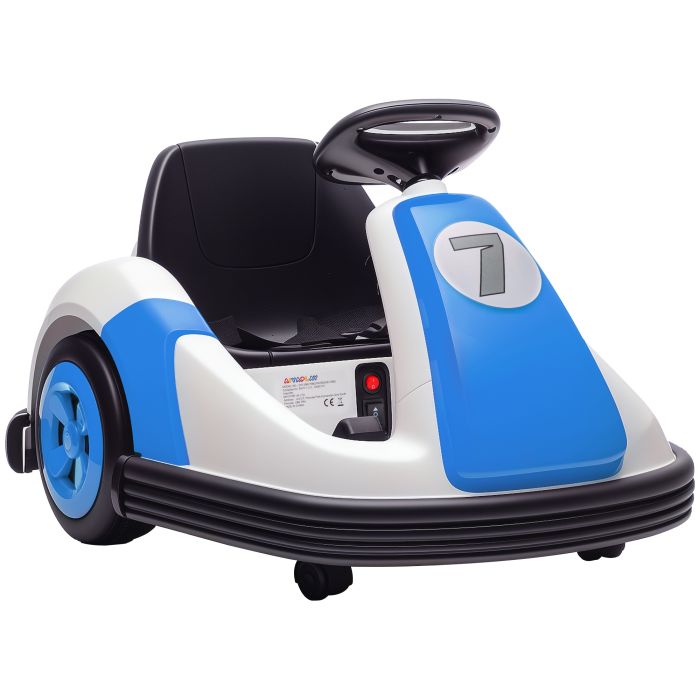 WICKNOR Kids Electric Bumper Car 360 Degree Rotation For 3-8 Years Old - Blue