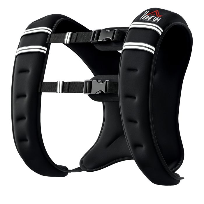 DRENDELL 8KG Weighted Vest with Adjustable Strap - Black